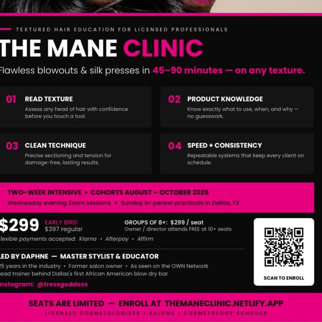 TEXTURE HAIR CLASS at House of Tress in Dallas, TX